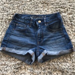 American Eagle Hi-Rise Shortie shorts